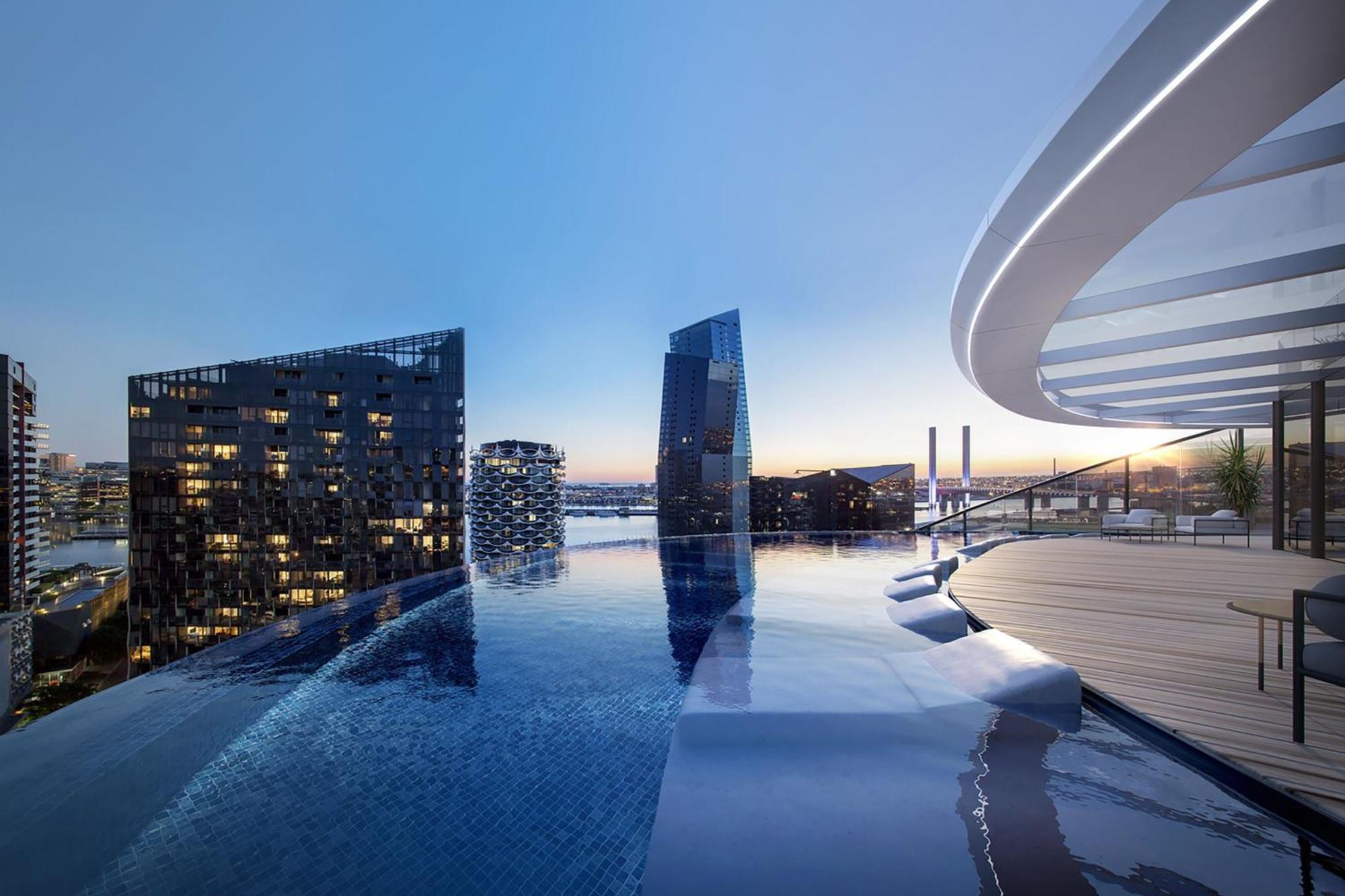 멜버른 메리어트 호텔 독랜스 멜번 외부 사진 Skyline pool